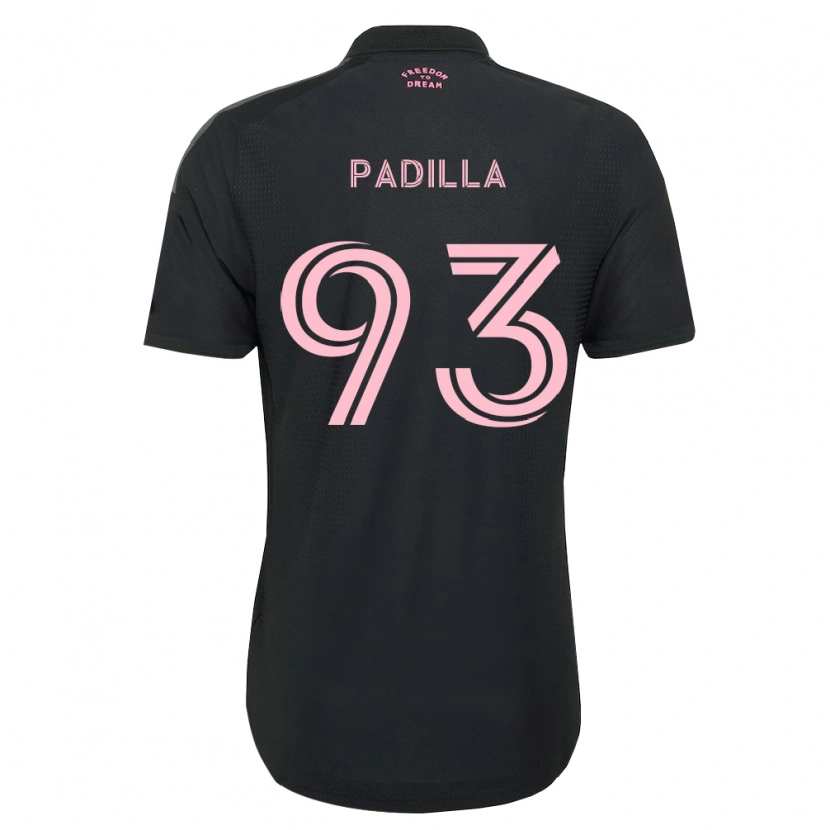 Danxen Kinder Leandro Padilla #93 Pink Schwarz Weiß Auswärtstrikot Trikot 2026/27 T-Shirt