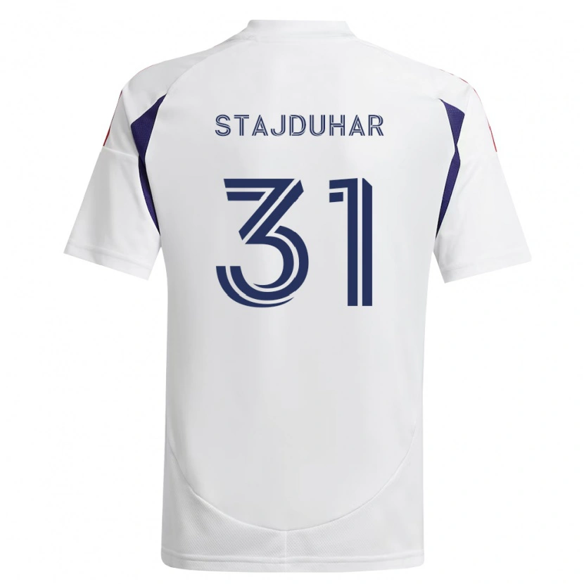 Danxen Kinder Mason Stajduhar #31 Königsblau Rot Braun Auswärtstrikot Trikot 2026/27 T-Shirt
