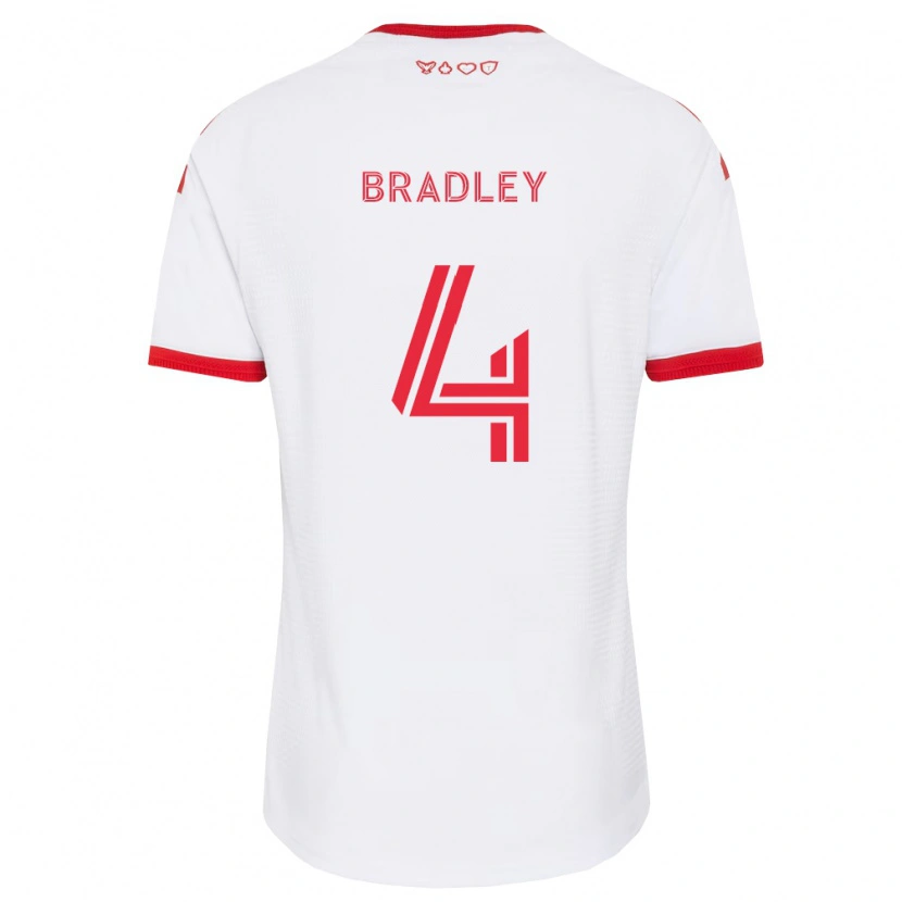 Danxen Kinder Michael Bradley #4 Weiß Rot Schwarz Auswärtstrikot Trikot 2026/27 T-Shirt