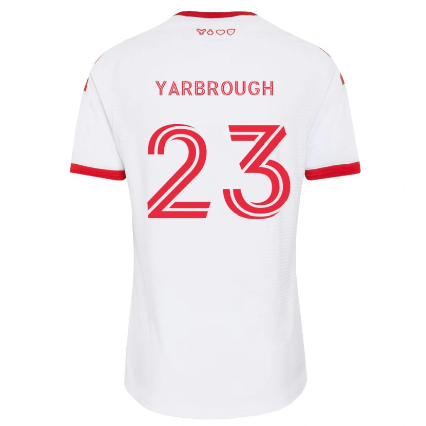 Danxen Kinder William Yarbrough #23 Weiß Rot Schwarz Auswärtstrikot Trikot 2026/27 T-Shirt