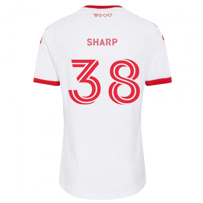 Danxen Kinder Charlie Sharp #38 Weiß Rot Schwarz Auswärtstrikot Trikot 2026/27 T-Shirt