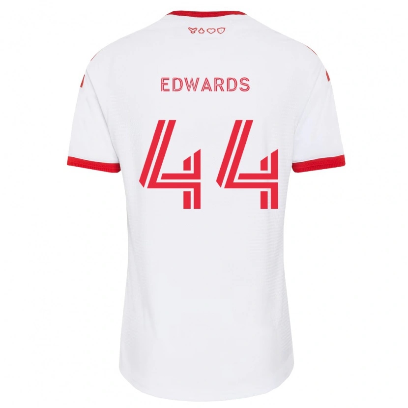 Danxen Kinder Raheem Edwards #44 Weiß Rot Schwarz Auswärtstrikot Trikot 2026/27 T-Shirt