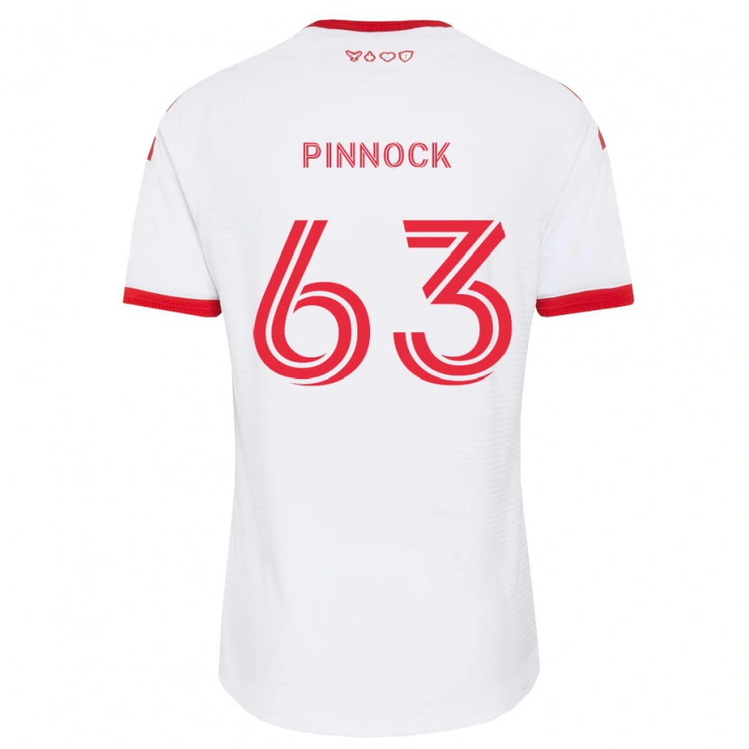 Danxen Kinder Shyon Pinnock #63 Weiß Rot Schwarz Auswärtstrikot Trikot 2026/27 T-Shirt