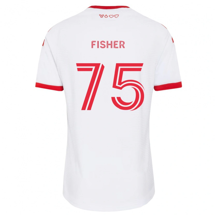 Danxen Kinder Reid Fisher #75 Weiß Rot Schwarz Auswärtstrikot Trikot 2026/27 T-Shirt