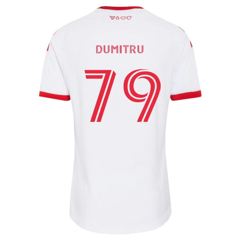 Danxen Kinder Andrei Dumitru #79 Weiß Rot Schwarz Auswärtstrikot Trikot 2026/27 T-Shirt