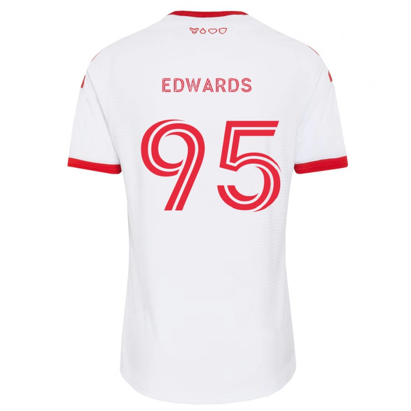 Danxen Kinder Nathaniel Edwards #95 Weiß Rot Schwarz Auswärtstrikot Trikot 2026/27 T-Shirt