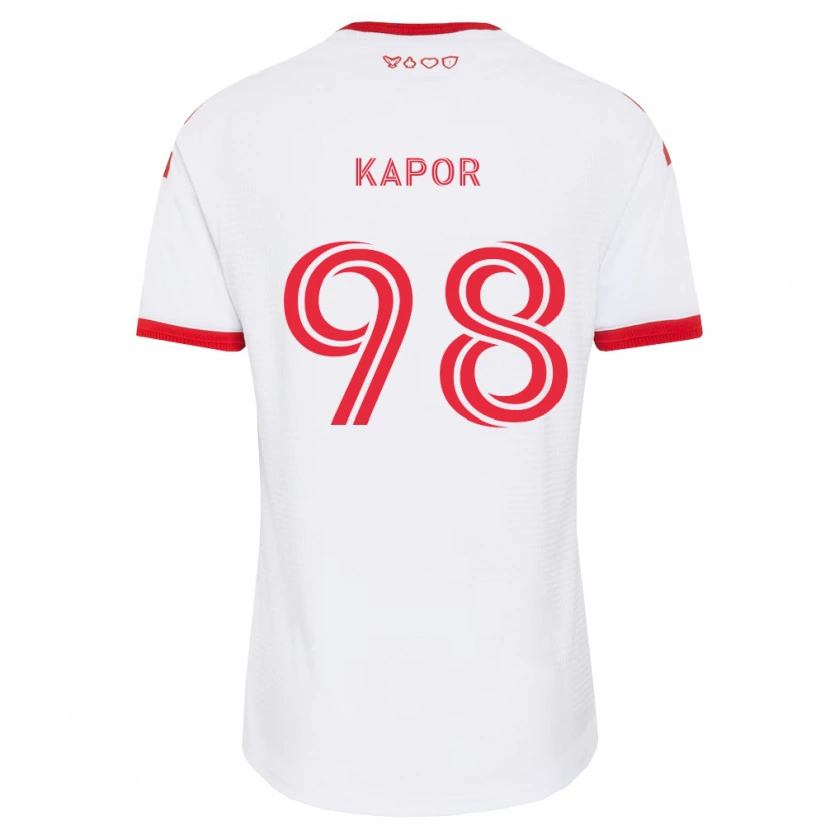 Danxen Kinder Stefan Kapor #98 Weiß Rot Schwarz Auswärtstrikot Trikot 2026/27 T-Shirt