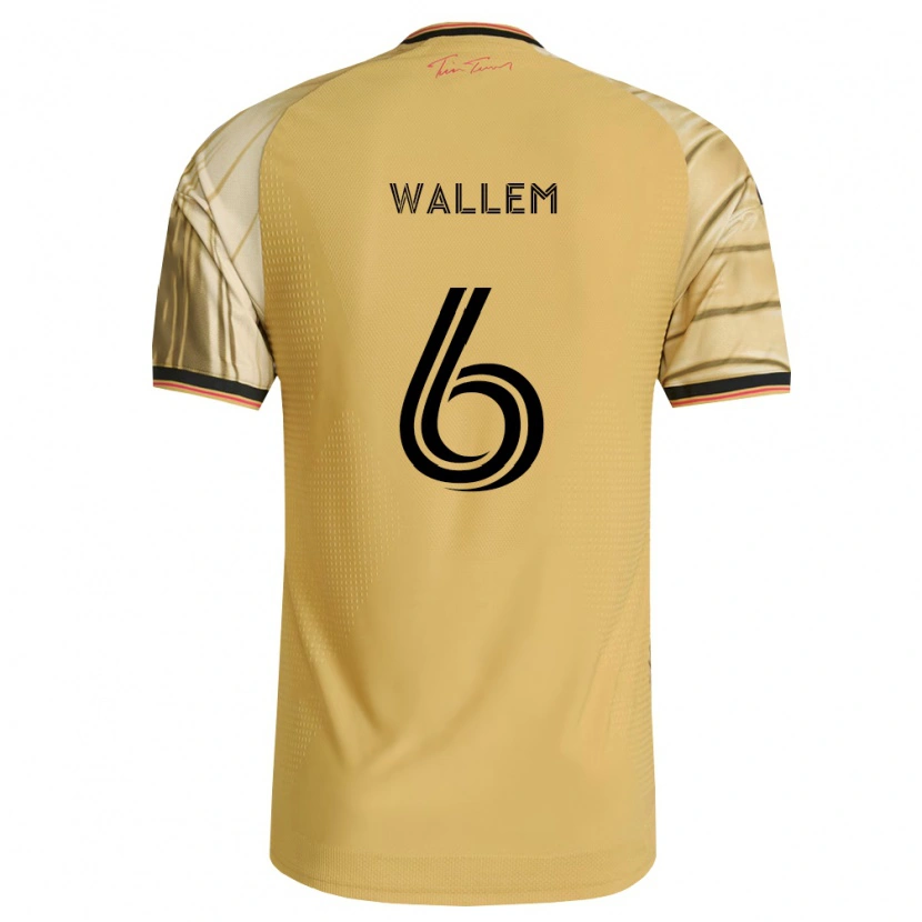 Danxen Kinder Conrad Wallem #6 Braun Gelb Schwarz Auswärtstrikot Trikot 2026/27 T-Shirt