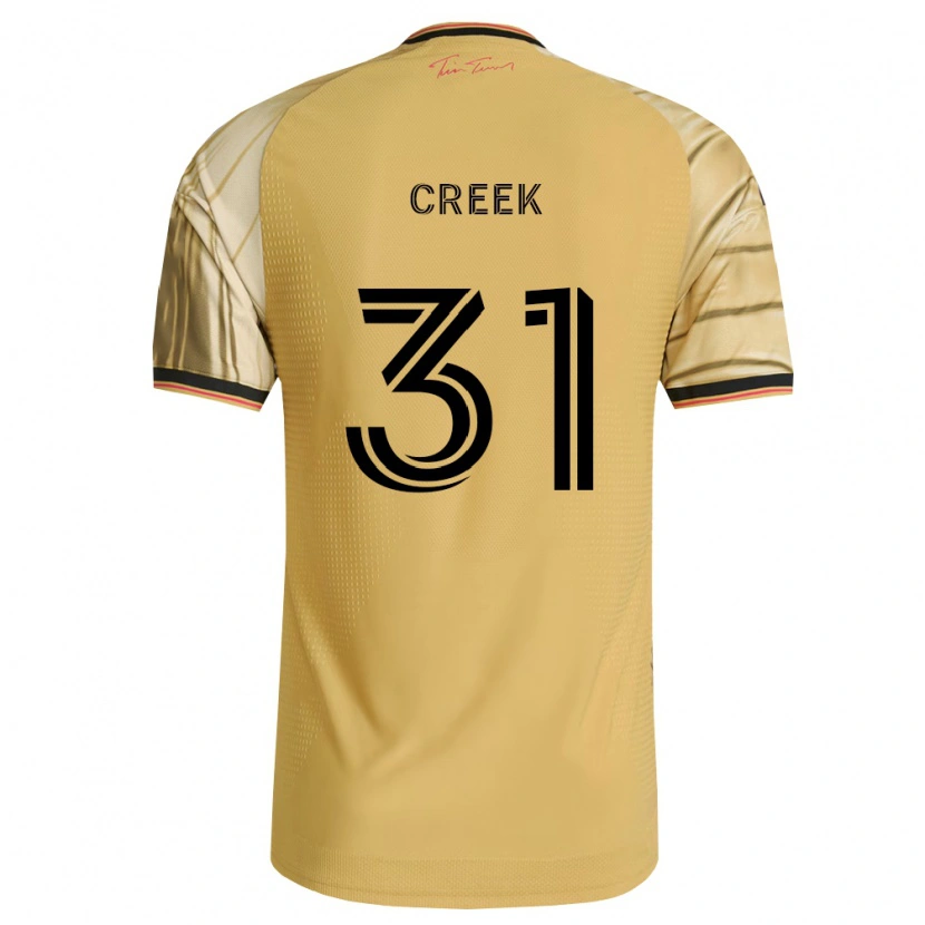 Danxen Kinder Michael Creek #31 Braun Gelb Schwarz Auswärtstrikot Trikot 2026/27 T-Shirt
