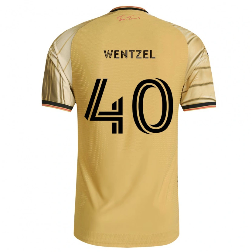 Danxen Kinder Michael Wentzel #40 Braun Gelb Schwarz Auswärtstrikot Trikot 2026/27 T-Shirt