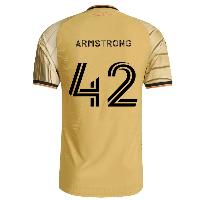 Danxen Kinder Ezra Armstrong #42 Braun Gelb Schwarz Auswärtstrikot Trikot 2026/27 T-Shirt