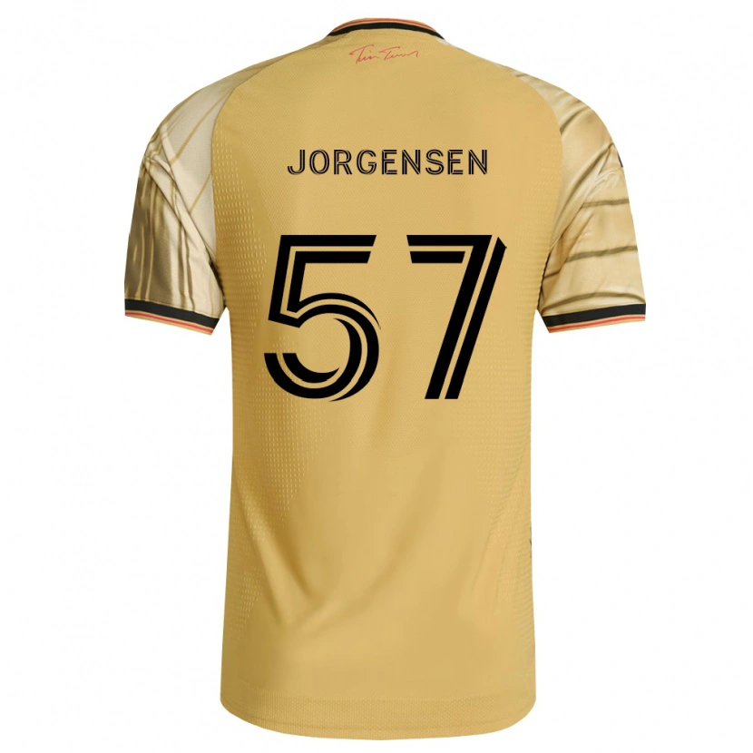 Danxen Kinder Owen Jorgensen #57 Braun Gelb Schwarz Auswärtstrikot Trikot 2026/27 T-Shirt