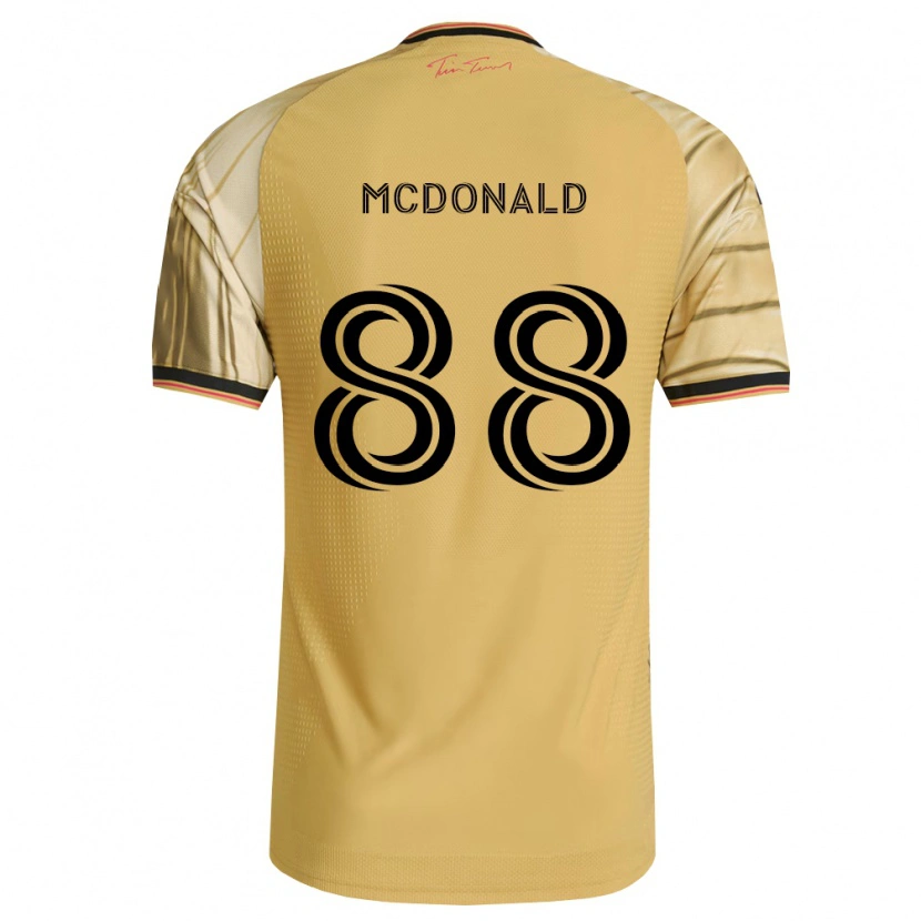 Danxen Kinder Patrick Mcdonald #88 Braun Gelb Schwarz Auswärtstrikot Trikot 2026/27 T-Shirt