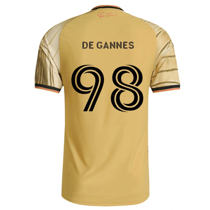 Danxen Kinder Andrew De Gannes #98 Braun Gelb Schwarz Auswärtstrikot Trikot 2026/27 T-Shirt