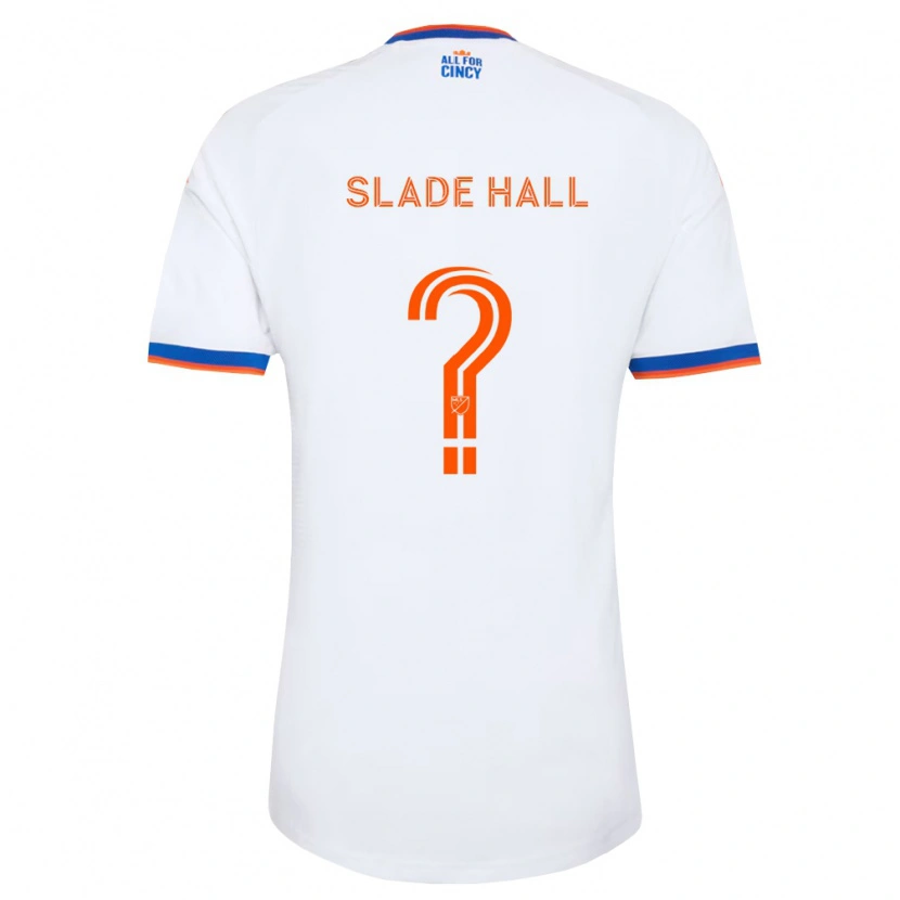 Danxen Kinder Slade Hall #0 Weiß Marineblau Orange Auswärtstrikot Trikot 2026/27 T-Shirt
