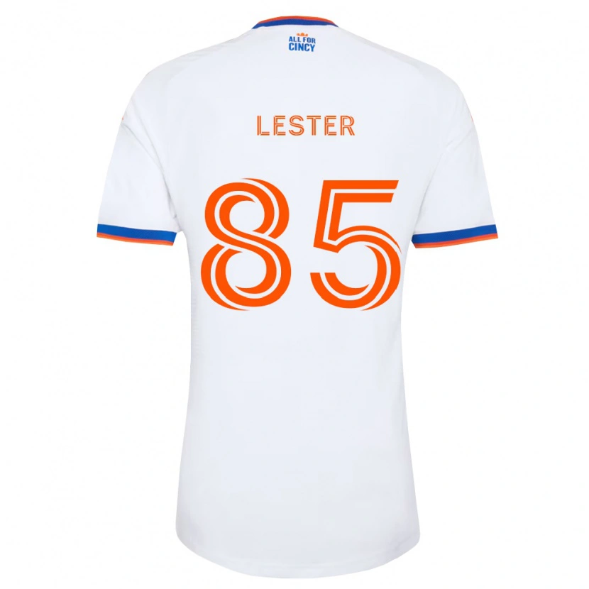 Danxen Kinder Dominick Lester #85 Weiß Marineblau Orange Auswärtstrikot Trikot 2026/27 T-Shirt