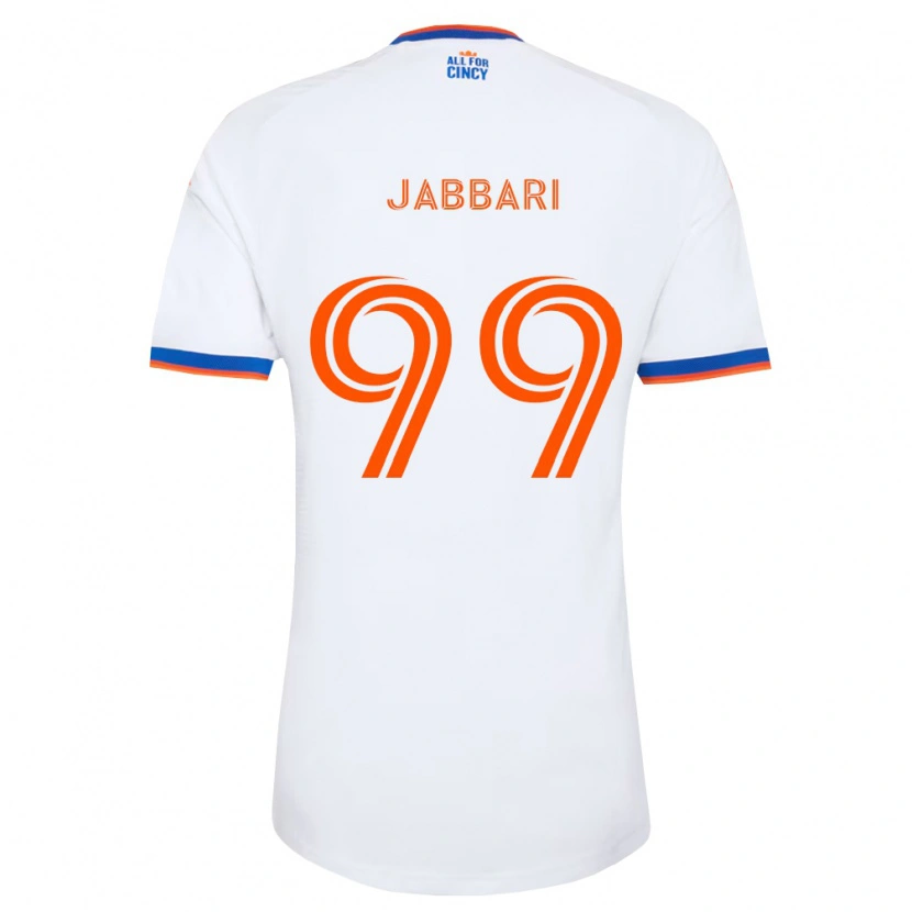 Danxen Kinder Ayoub Jabbari #99 Weiß Marineblau Orange Auswärtstrikot Trikot 2026/27 T-Shirt