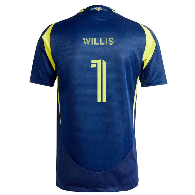 Danxen Kinder Joe Willis #1 Gelb Marineblau Auswärtstrikot Trikot 2026/27 T-Shirt