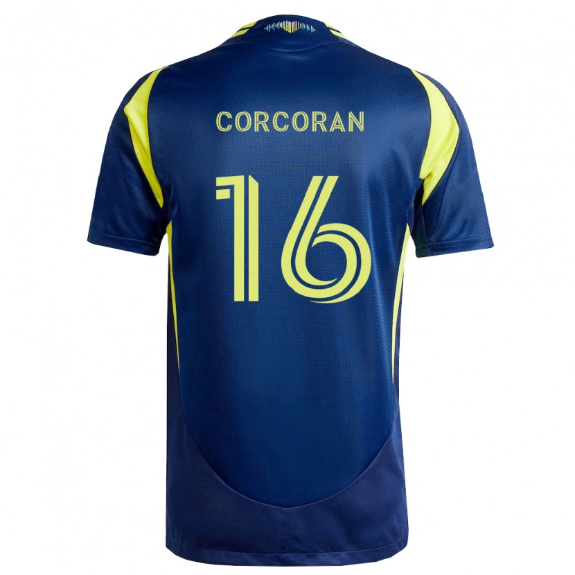 Danxen Kinder Matthew Corcoran #16 Gelb Marineblau Auswärtstrikot Trikot 2026/27 T-Shirt