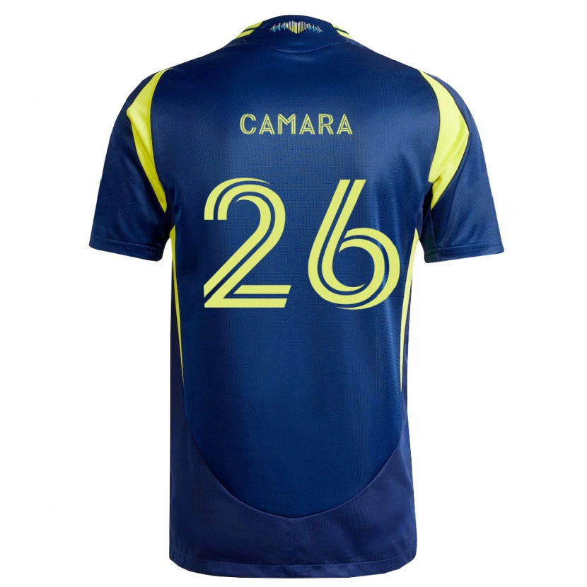 Danxen Kinder Famara Camara #26 Gelb Marineblau Auswärtstrikot Trikot 2026/27 T-Shirt