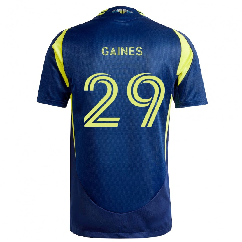 Danxen Kinder Julian Gaines #29 Gelb Marineblau Auswärtstrikot Trikot 2026/27 T-Shirt