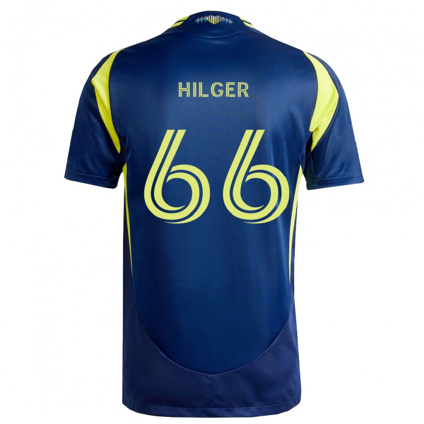Danxen Kinder Brooks Hilger #66 Gelb Marineblau Auswärtstrikot Trikot 2026/27 T-Shirt
