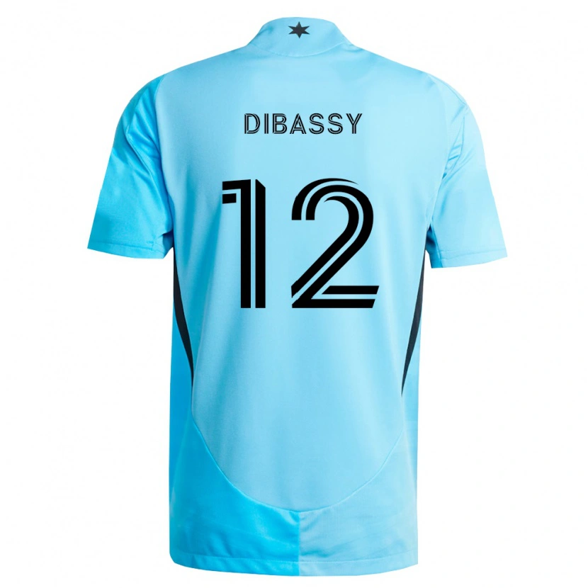 Danxen Kinder Bakaye Dibassy #12 Hellblau Schwarz Auswärtstrikot Trikot 2026/27 T-Shirt