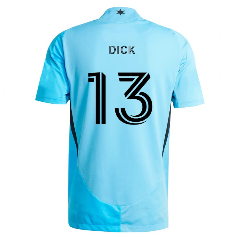 Danxen Kinder Eric Dick #13 Hellblau Schwarz Auswärtstrikot Trikot 2026/27 T-Shirt
