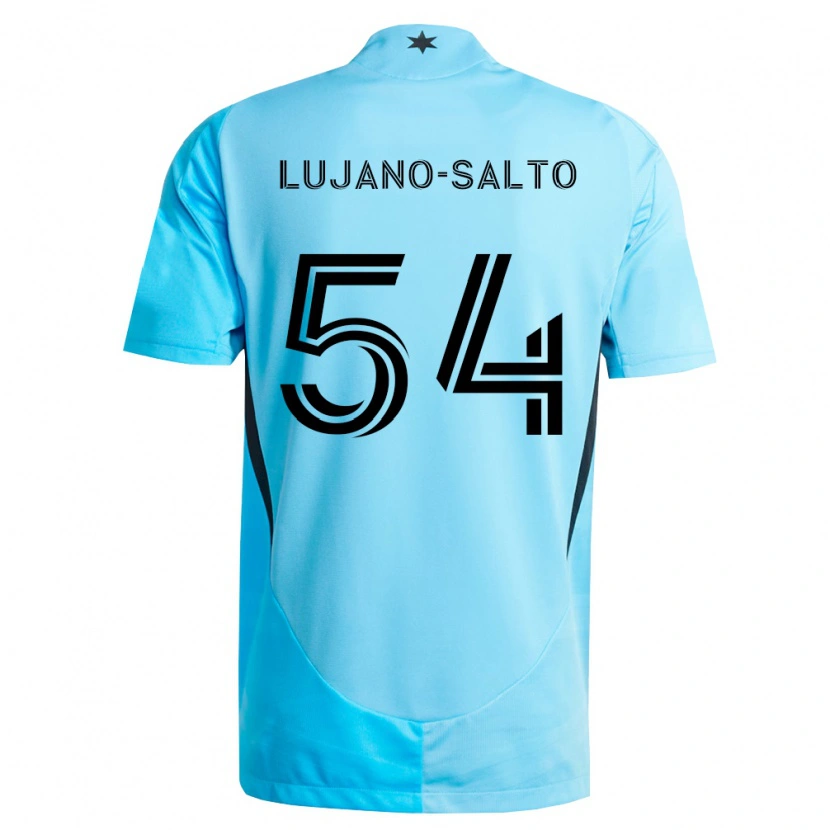 Danxen Kinder Ramon Lujano-Salto #54 Hellblau Schwarz Auswärtstrikot Trikot 2026/27 T-Shirt