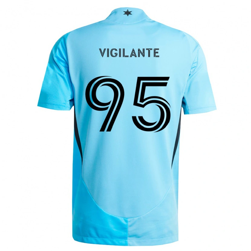 Danxen Kinder Sam Vigilante #95 Hellblau Schwarz Auswärtstrikot Trikot 2026/27 T-Shirt