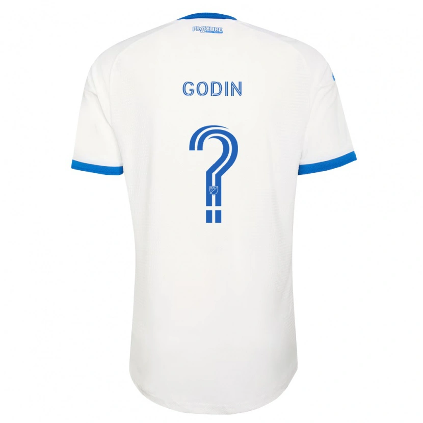Danxen Kinder Étienne Godin #0 Himmelblau Weiß Auswärtstrikot Trikot 2026/27 T-Shirt
