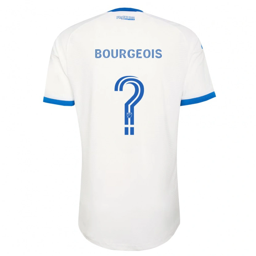 Danxen Kinder Maxime Bourgeois #0 Himmelblau Weiß Auswärtstrikot Trikot 2026/27 T-Shirt