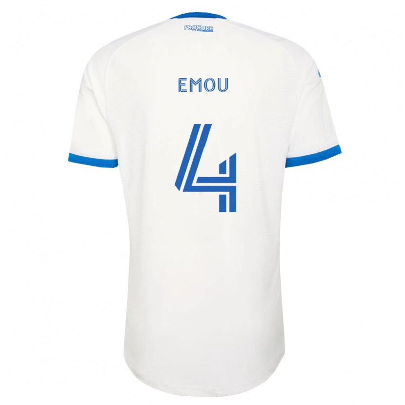 Danxen Kinder Israel Emou #4 Himmelblau Weiß Auswärtstrikot Trikot 2026/27 T-Shirt