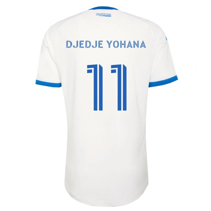 Danxen Kinder Kabie Djedje Yohana #11 Himmelblau Weiß Auswärtstrikot Trikot 2026/27 T-Shirt