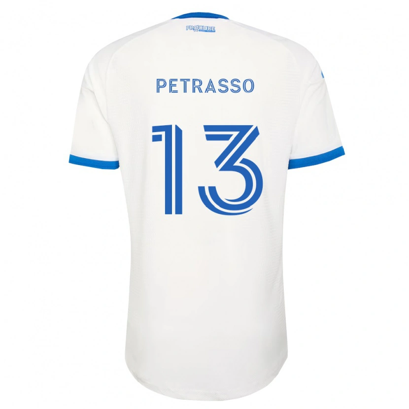 Danxen Kinder Luca Petrasso #13 Himmelblau Weiß Auswärtstrikot Trikot 2026/27 T-Shirt