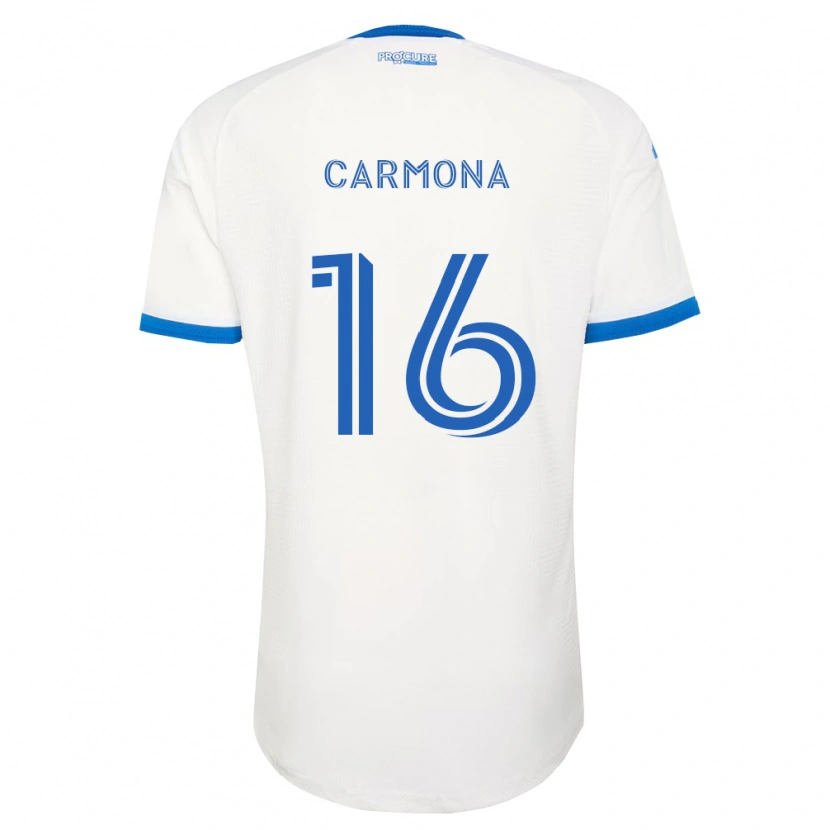 Danxen Kinder Wikelman Carmona #16 Himmelblau Weiß Auswärtstrikot Trikot 2026/27 T-Shirt