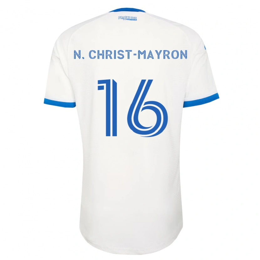 Danxen Kinder Brou Aya N'ta Christ-Mayron #16 Himmelblau Weiß Auswärtstrikot Trikot 2026/27 T-Shirt