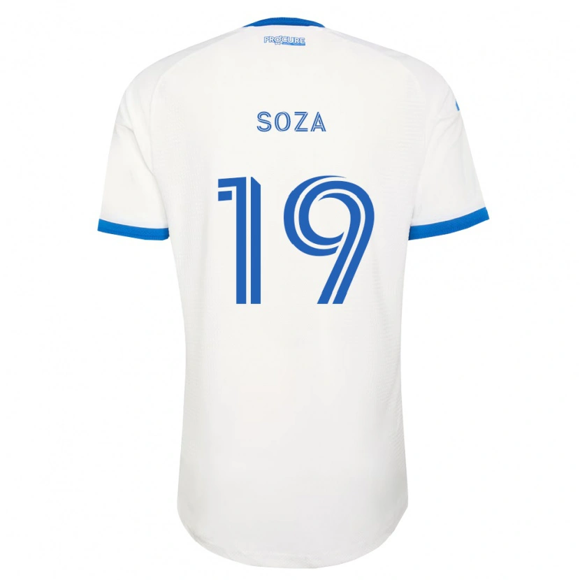 Danxen Kinder Joel Soza #19 Himmelblau Weiß Auswärtstrikot Trikot 2026/27 T-Shirt