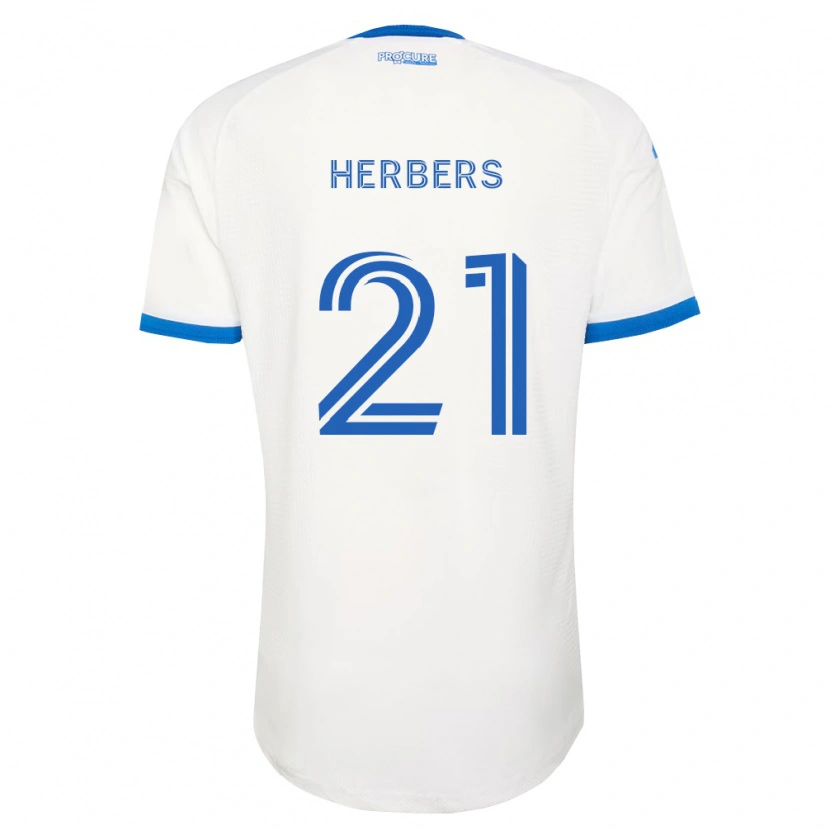 Danxen Kinder Fabian Herbers #21 Himmelblau Weiß Auswärtstrikot Trikot 2026/27 T-Shirt
