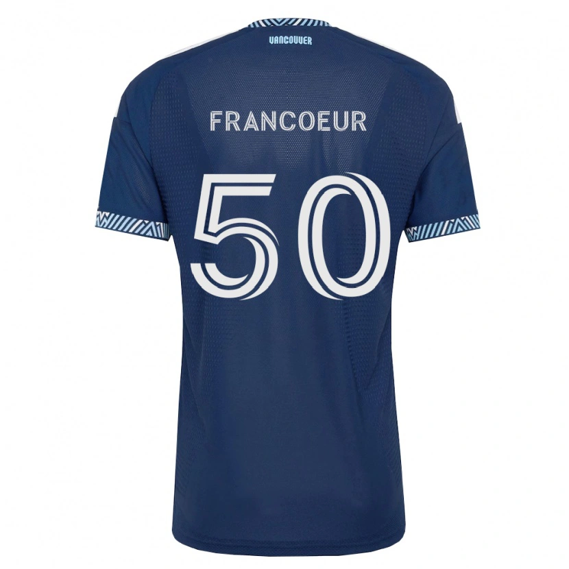 Danxen Kinder Isaac Francoeur #50 Tiefblau Weiß Auswärtstrikot Trikot 2026/27 T-Shirt