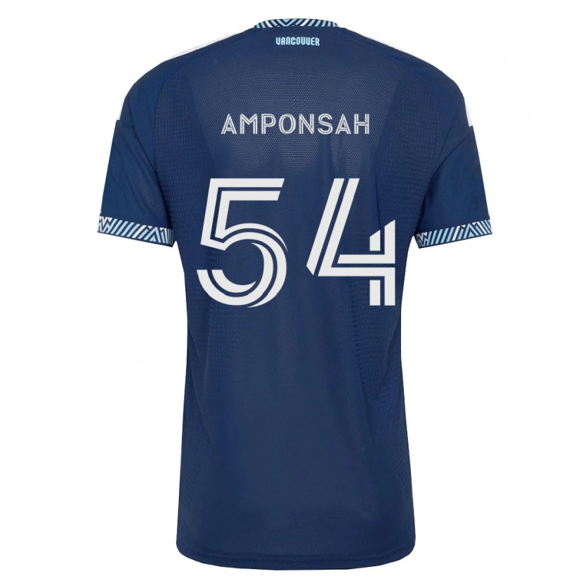 Danxen Kinder Prince Amponsah #54 Tiefblau Weiß Auswärtstrikot Trikot 2026/27 T-Shirt