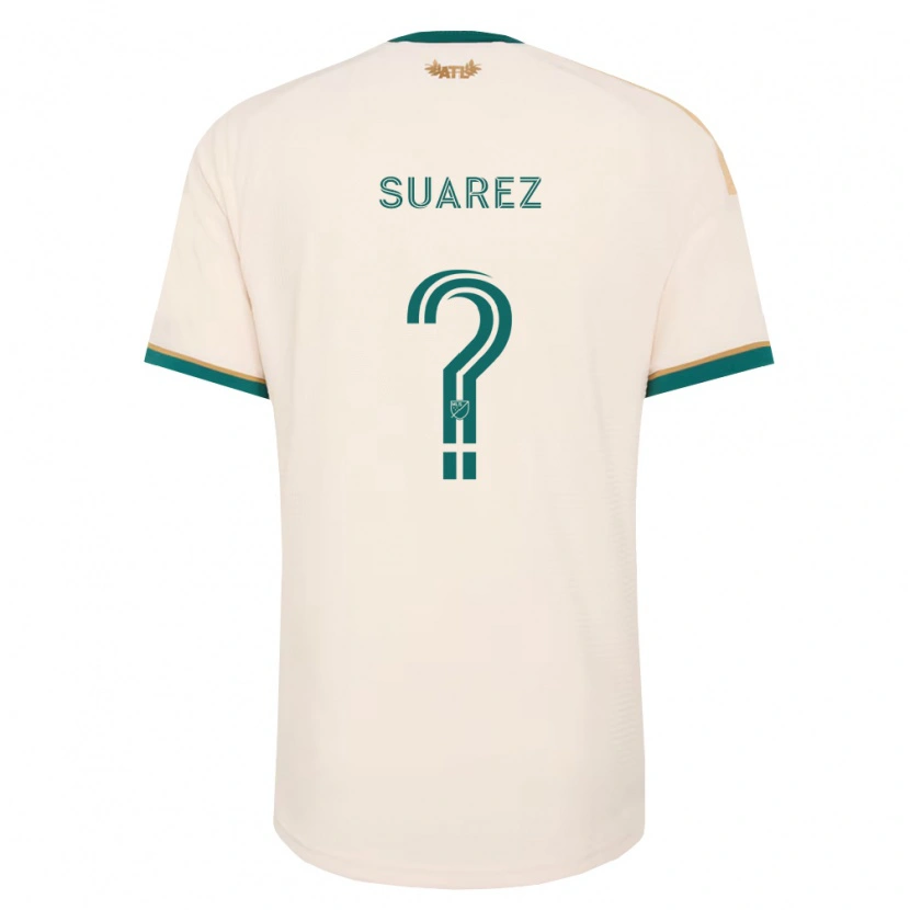 Danxen Kinder Santiago Suarez #0 Champagner Grün Auswärtstrikot Trikot 2026/27 T-Shirt