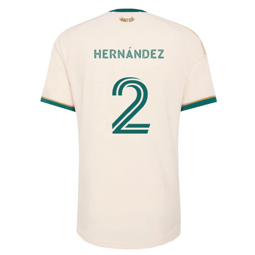 Danxen Kinder Ronald Hernández #2 Champagner Grün Auswärtstrikot Trikot 2026/27 T-Shirt