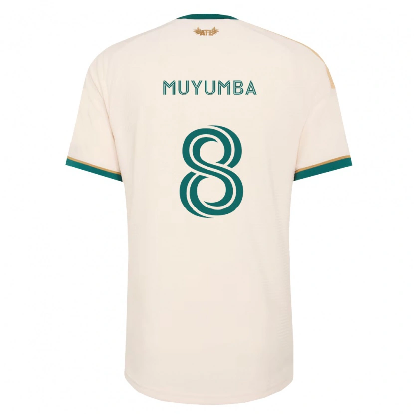 Danxen Kinder Tristan Muyumba #8 Champagner Grün Auswärtstrikot Trikot 2026/27 T-Shirt