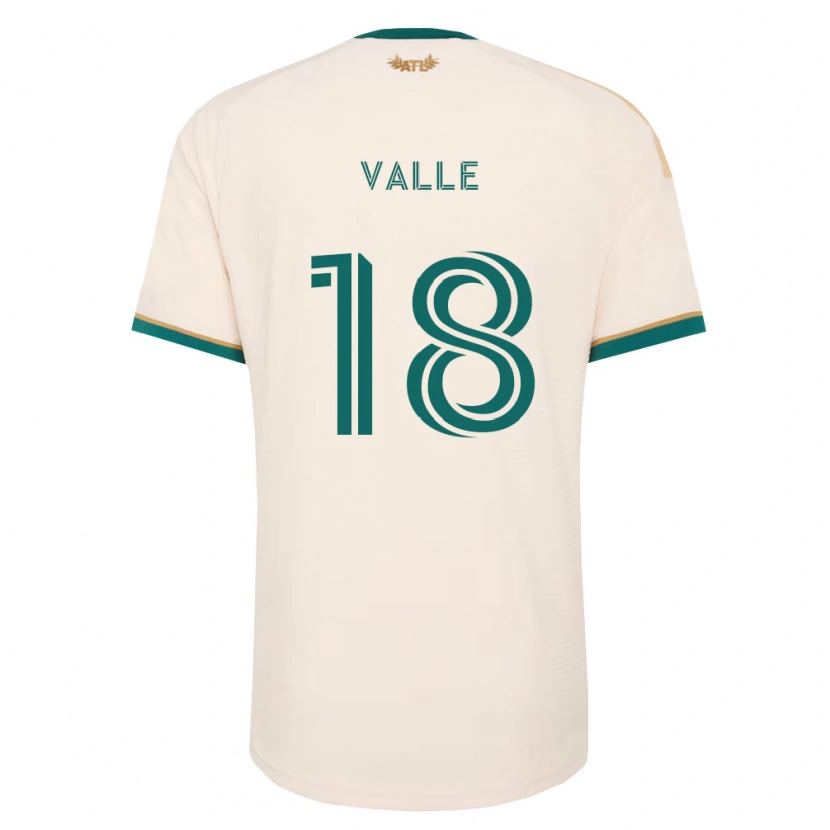 Danxen Kinder Daniel Valle #18 Champagner Grün Auswärtstrikot Trikot 2026/27 T-Shirt