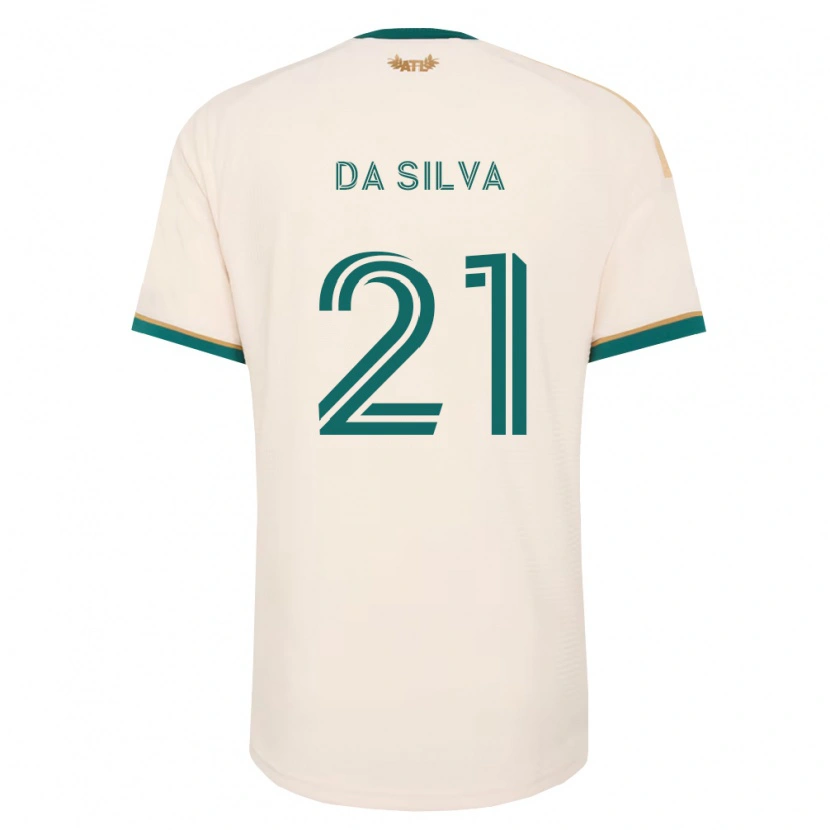 Danxen Kinder Lucas Da Silva #21 Champagner Grün Auswärtstrikot Trikot 2026/27 T-Shirt