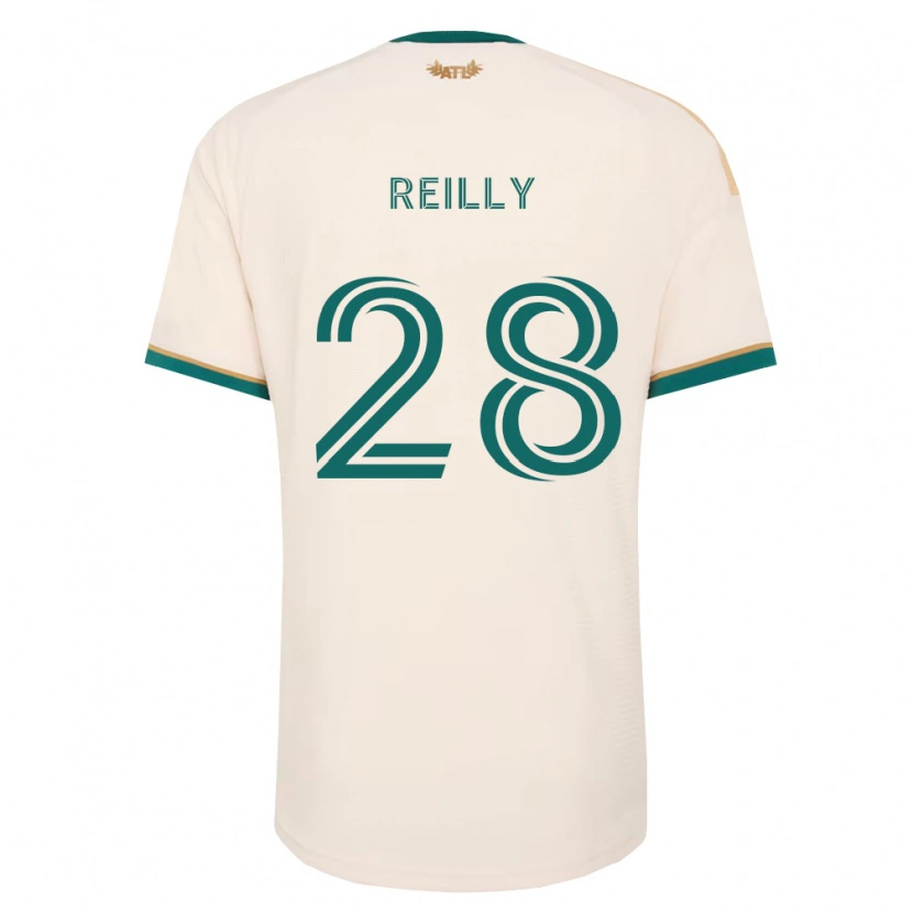Danxen Kinder Will Reilly #28 Champagner Grün Auswärtstrikot Trikot 2026/27 T-Shirt