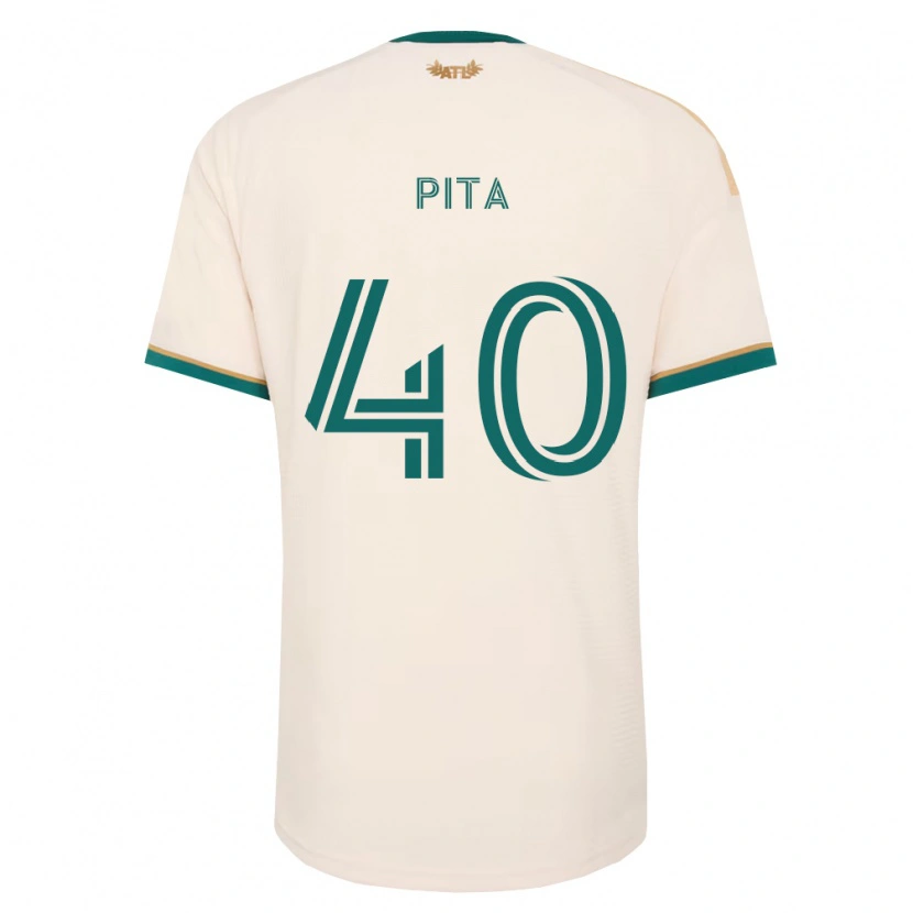 Danxen Kinder Santiago Pita #40 Champagner Grün Auswärtstrikot Trikot 2026/27 T-Shirt