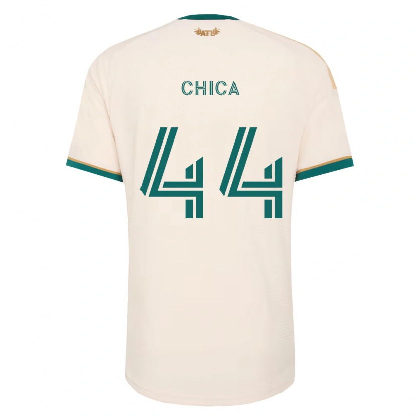 Danxen Kinder Daniel Chica #44 Champagner Grün Auswärtstrikot Trikot 2026/27 T-Shirt