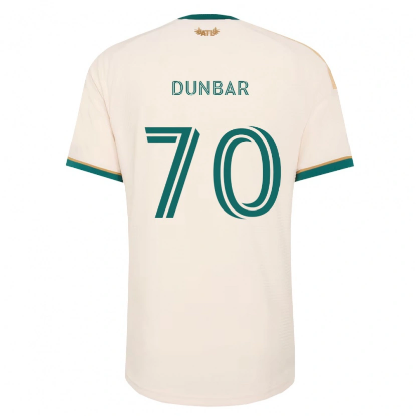 Danxen Kinder Cameron Dunbar #70 Champagner Grün Auswärtstrikot Trikot 2026/27 T-Shirt